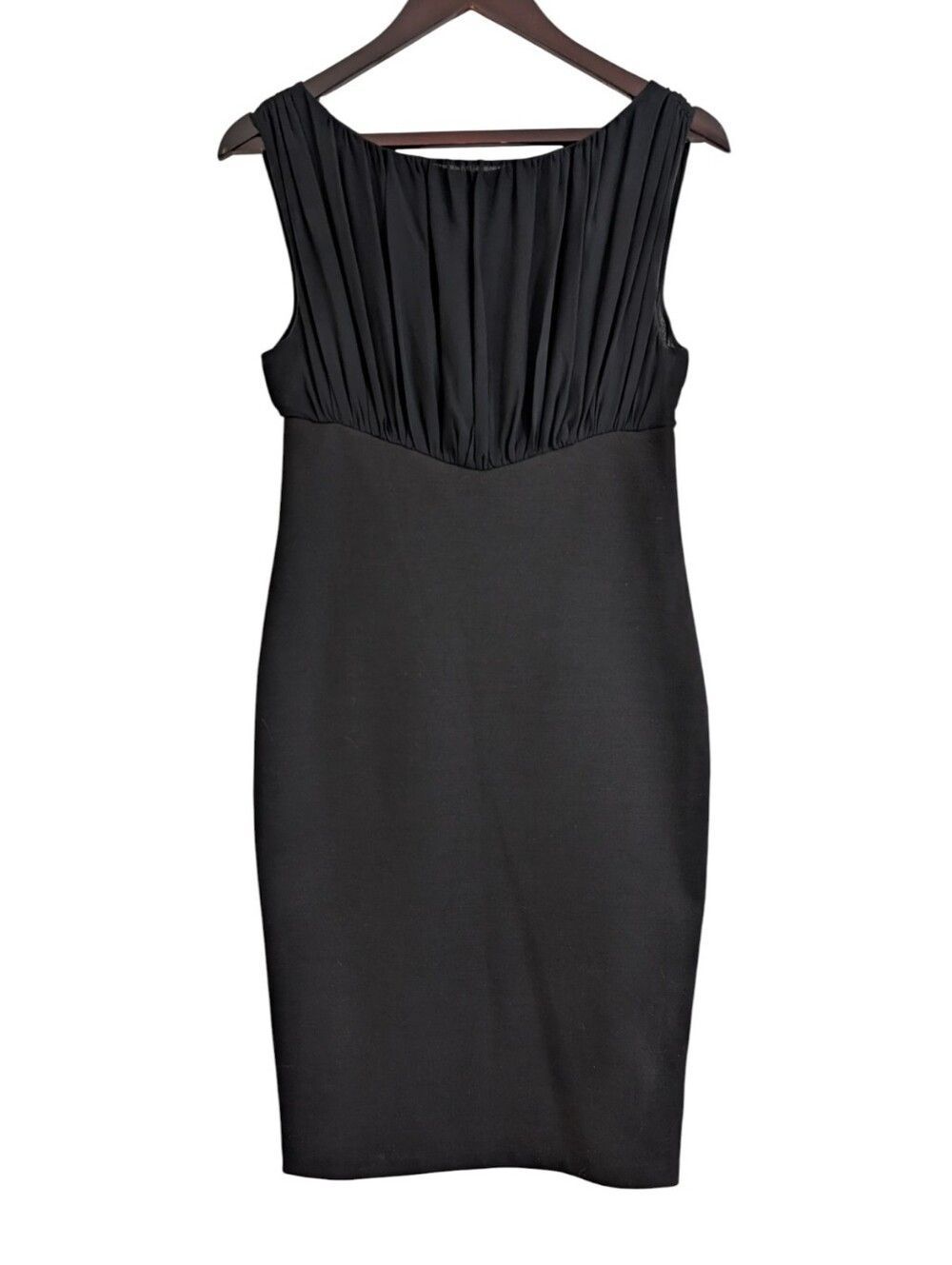 Ted Baker London Black Sleeveless Dress With Crystal Button Back Size 3 US 8/10